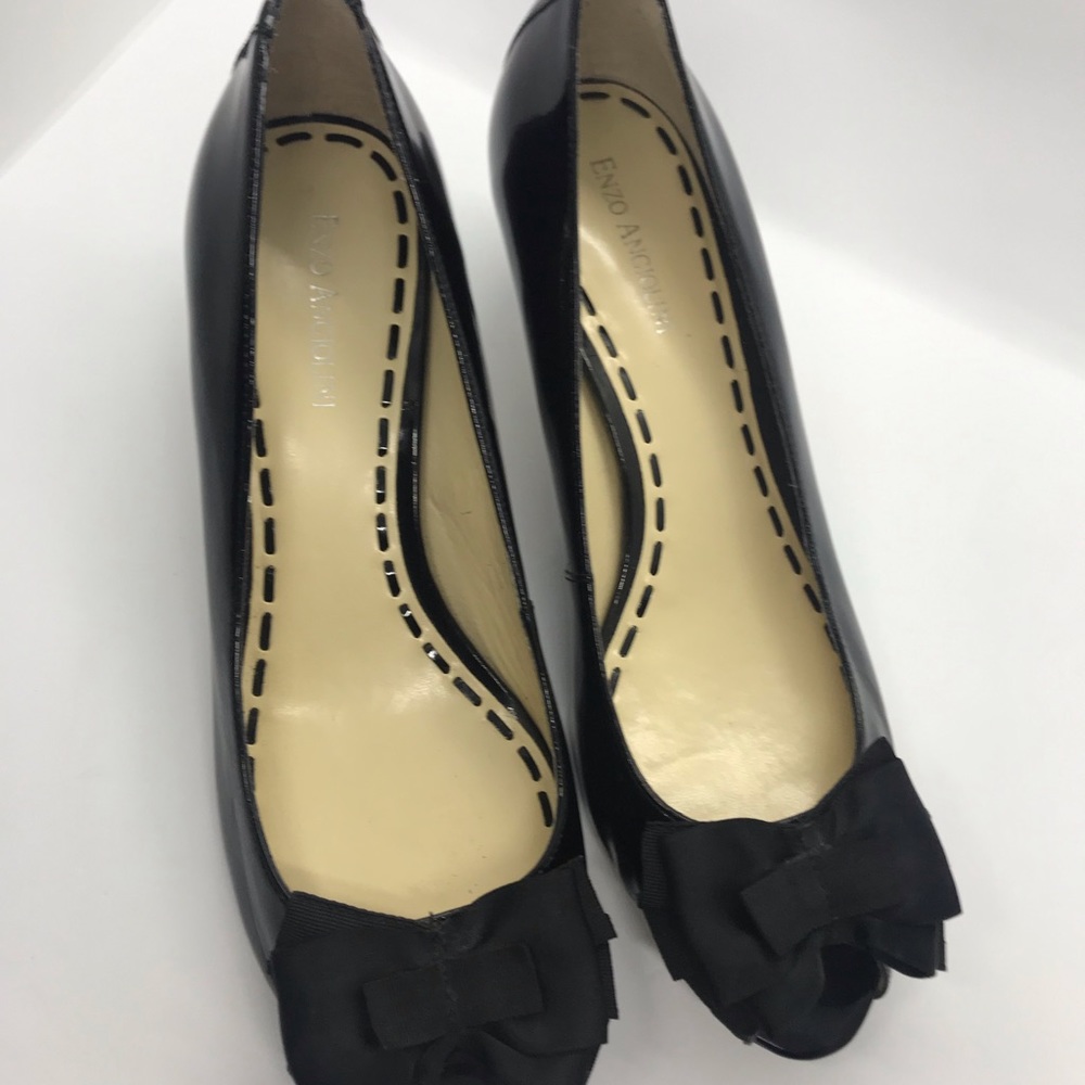 Enzo Angiolini Peep Toe Bow Heels